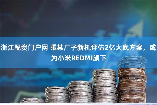 浙江配资门户网 曝某厂子新机评估2亿大底方案，或为小米REDMI旗下