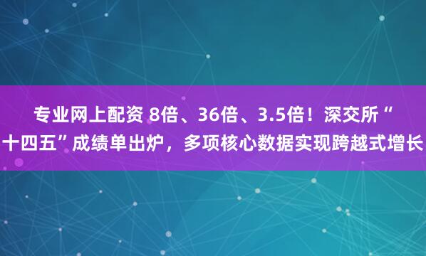 专业网上配资 8倍、36倍、3.5倍！深交所“十四五”成绩单出炉，多项核心数据实现跨越式增长