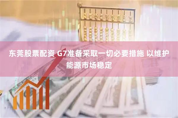东莞股票配资 G7准备采取一切必要措施 以维护能源市场稳定